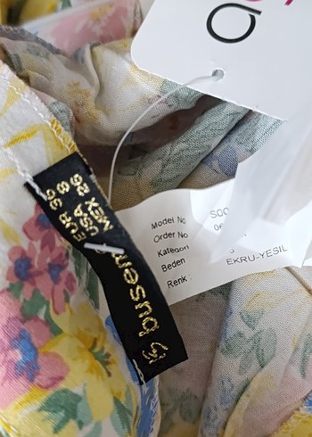 Bohem Tarz  Bağlama Desenli Midi Etek - Görsel 3