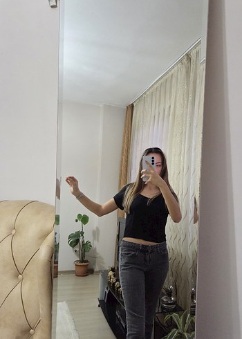 Gri Kadın Denim Pantolon - Görsel 3