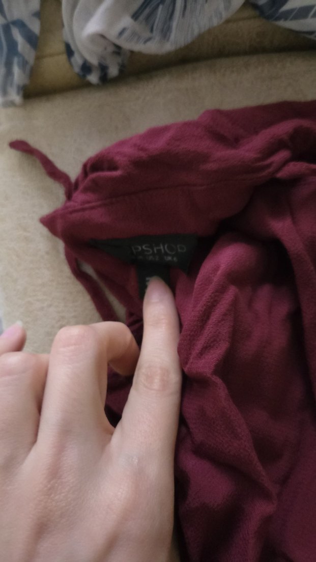 Bordo Mini Kadın Uzun Kollu tulum - Görsel 5