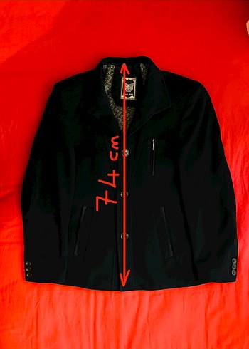 Milono Club Siyah Erkek Kaban-Ceket - Görsel 8