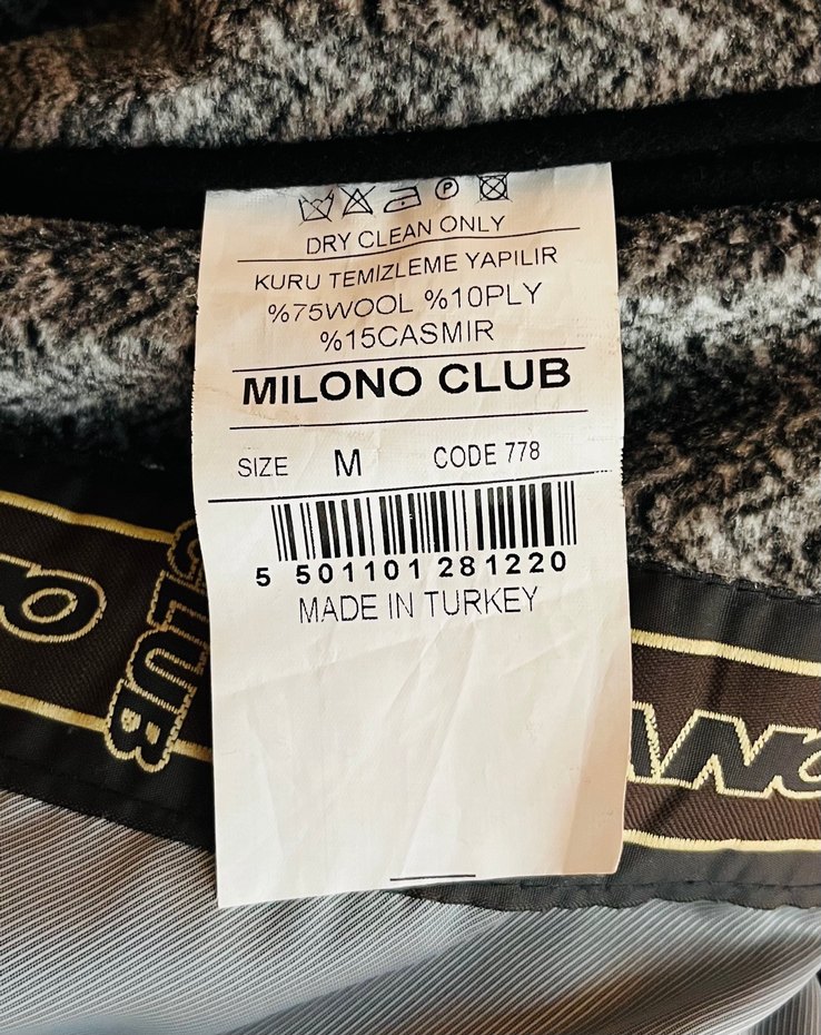 Milono Club Siyah Erkek Kaban-Ceket - Görsel 5