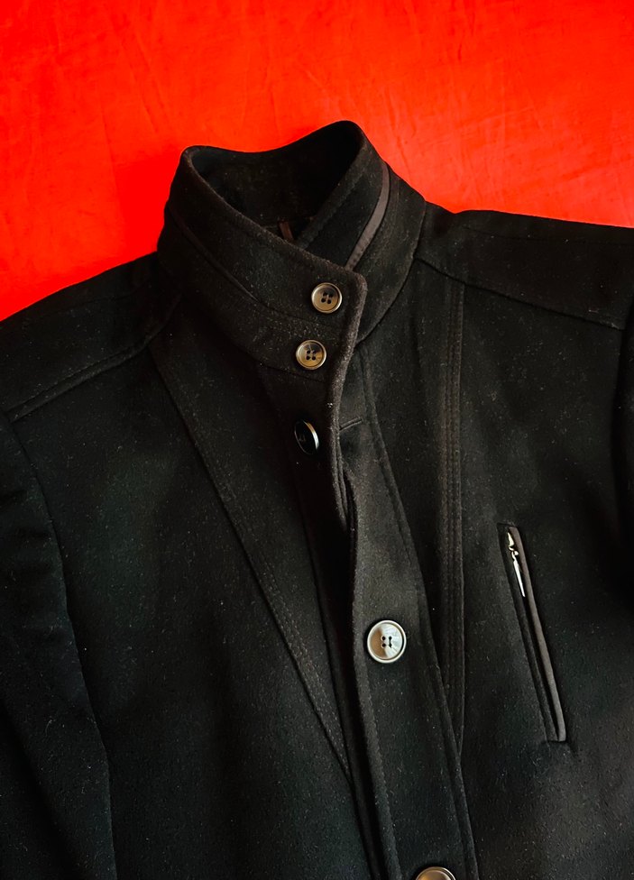 Milono Club Siyah Erkek Kaban-Ceket - Görsel 2