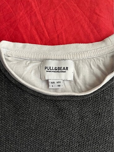 Pull and Bear Pull & Bear Dokulu Triko Kazak