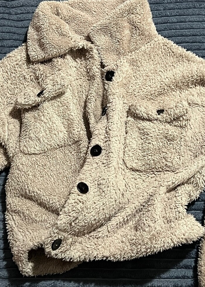 Peluş ceket - Görsel 3