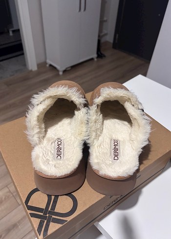 DERIMOD Taba Süet Kadın Terlik - Görsel 3