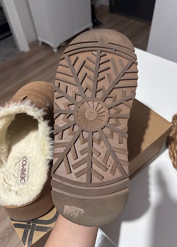 DERIMOD Taba Süet Kadın Terlik - Görsel 5