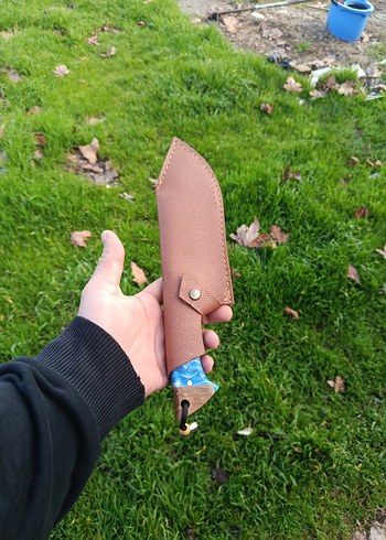 Dövme çelik hibrit kabze Kamp bıçağı - Görsel 2