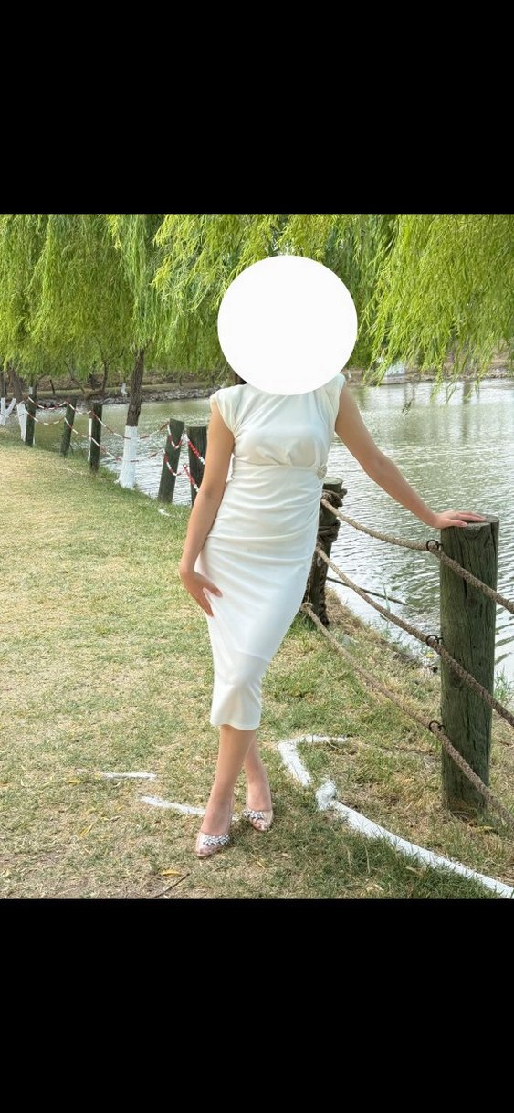 Beyaz nikah elbisesi. - Görsel 4