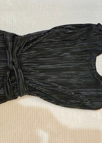 Siyah Pilili Uzun elbise - Görsel 3