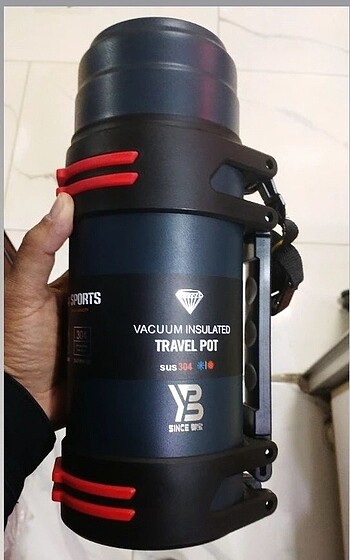 1.6 litre paslanmaz Çelik termos uzun saatler sıcak ve soğuk muh