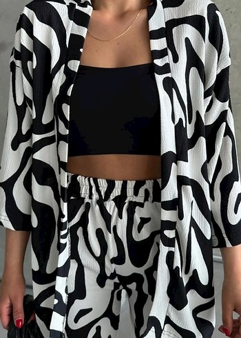 Zebra Desenli  Kadın Takım - Görsel 2