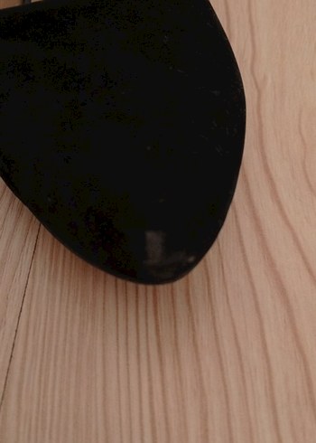 Siyah Süet Stiletto Topuklu Kadın Ayakkabı - Görsel 5