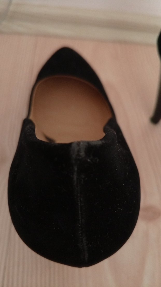 Siyah Süet Stiletto Topuklu Kadın Ayakkabı - Görsel 4