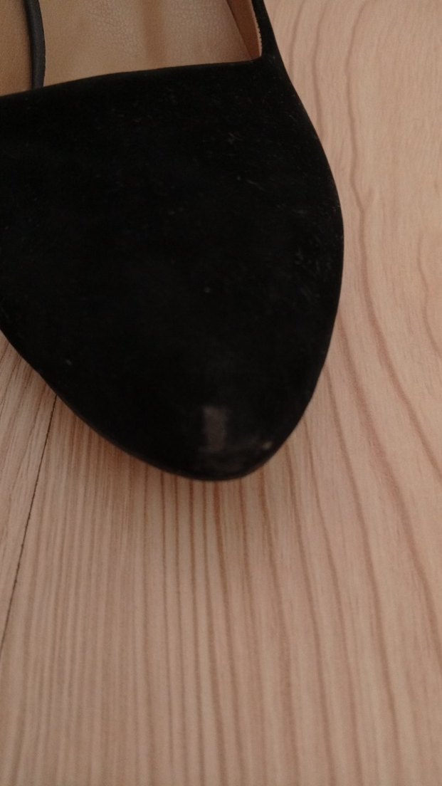 Siyah Süet Stiletto Topuklu Kadın Ayakkabı - Görsel 5