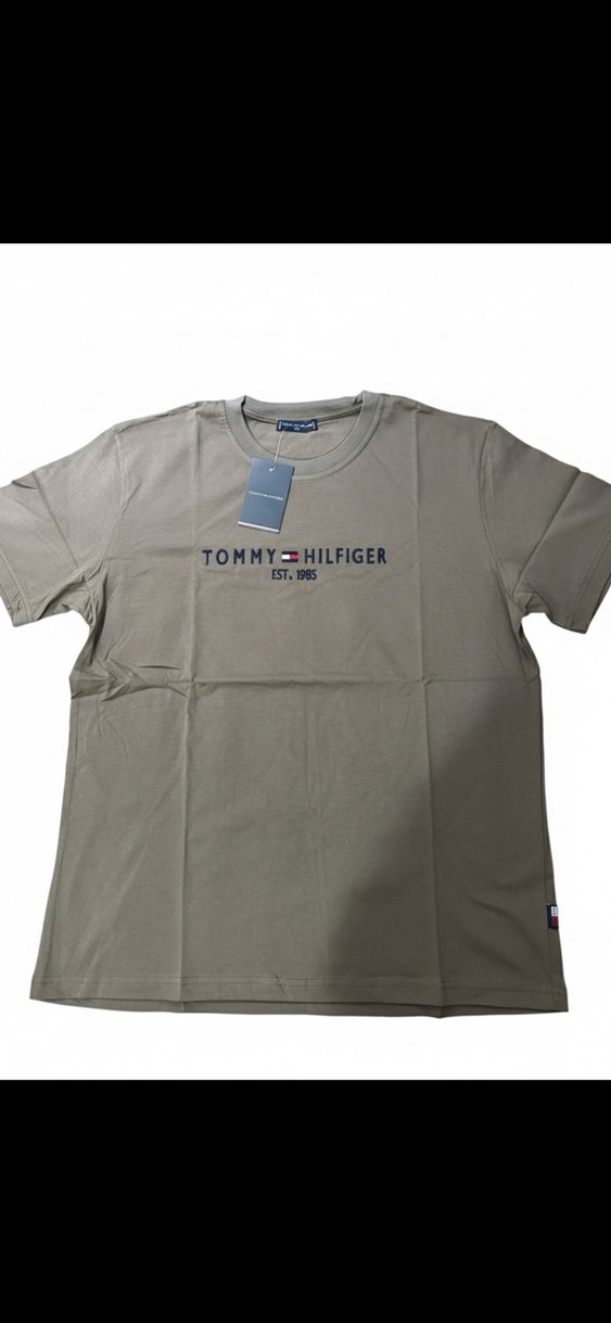 Tommy Hilfiger Erkek Kahverengi Tişört - Görsel 2