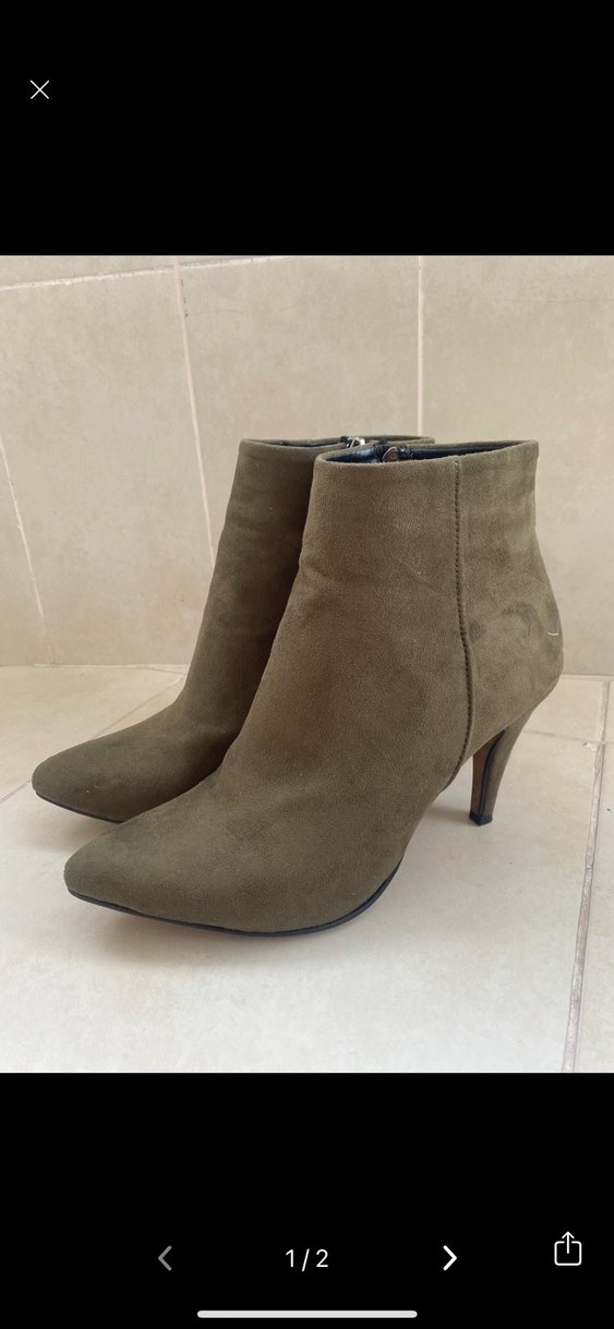 Sivri Burunlu Süet Topuklu Bot - Görsel 2