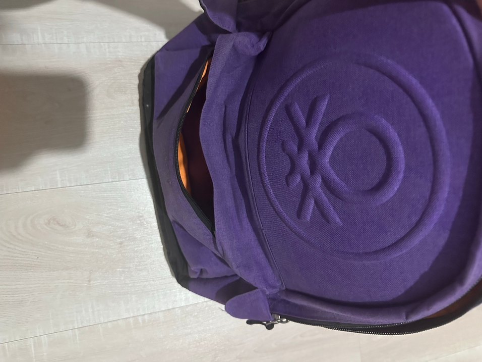 Mor Kadın Sırt Çantası, Tokalı, Günlük - Görsel 4