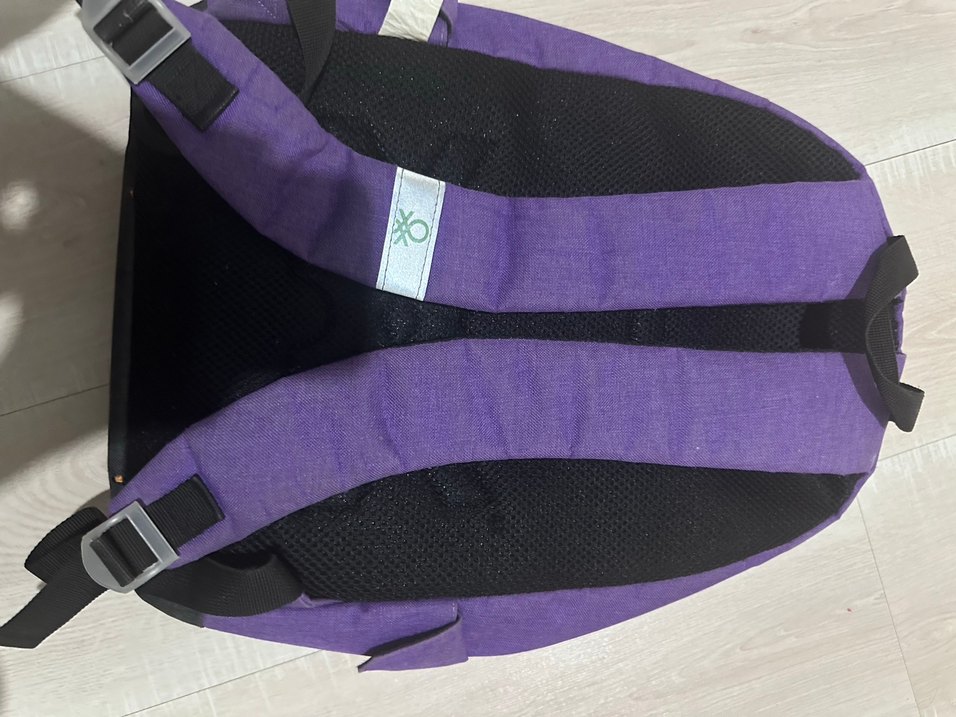 Mor Kadın Sırt Çantası, Tokalı, Günlük - Görsel 2