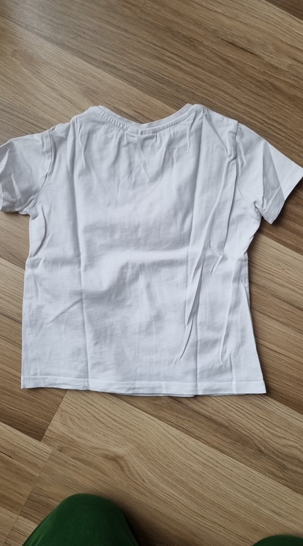 Beyaz Kız Çocuk Baskılı Tişört - Görsel 2