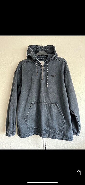 Pull&Bear Kapüşonlu Denim Ceket