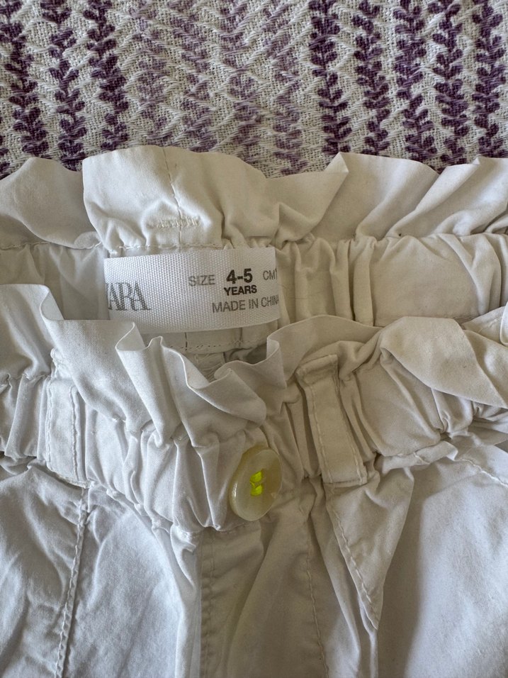 Zara Beyaz  Şort - Görsel 4