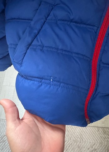 Mavi Fermuarlı Erkek Çocuk Mont - Görsel 4