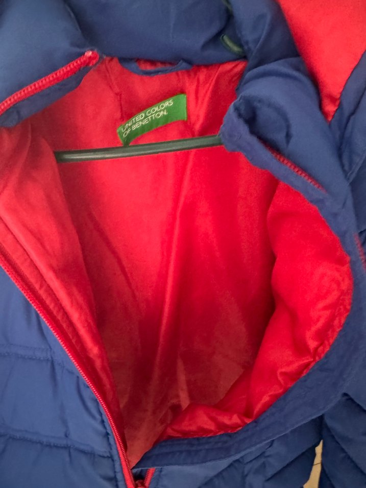 Mavi Fermuarlı Erkek Çocuk Mont - Görsel 5