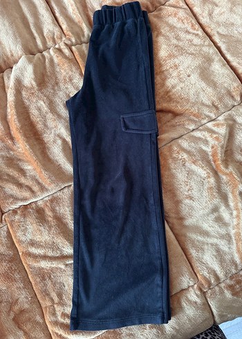 Kız çocuk siyah kadife eşofman - Görsel 3