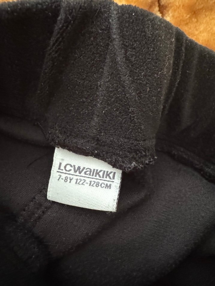 Kız çocuk siyah kadife eşofman - Görsel 4