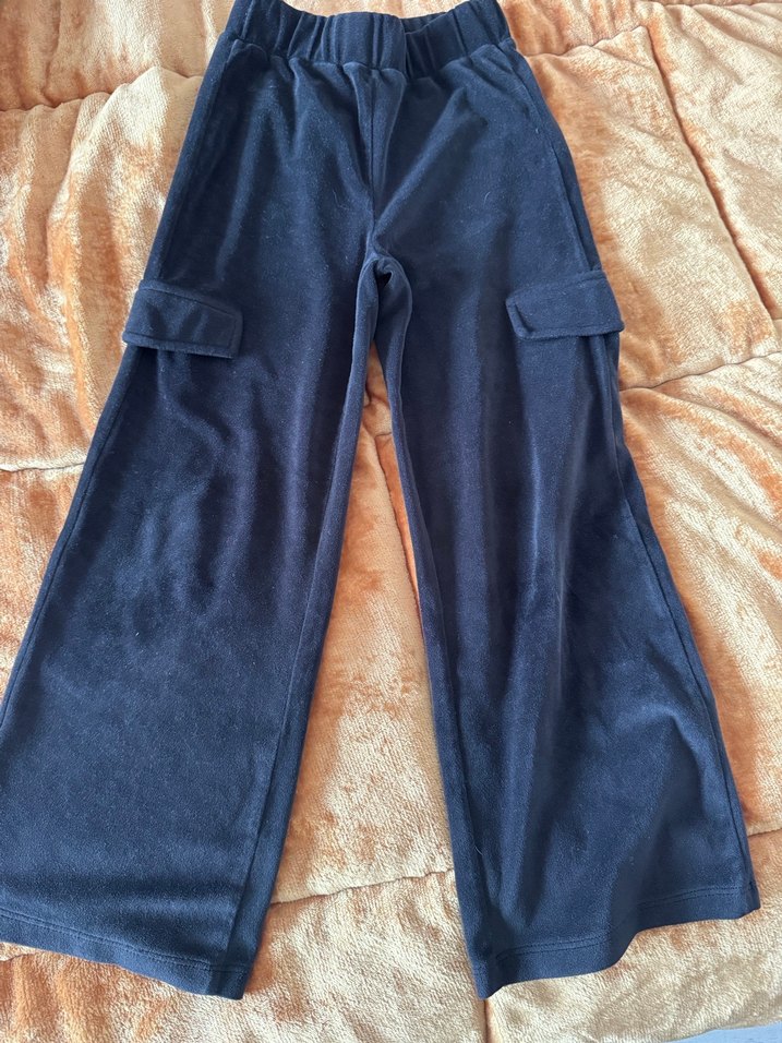 Kız çocuk siyah kadife eşofman - Görsel 2