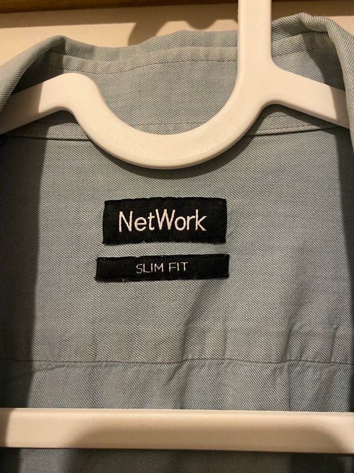 Gri Keten Erkek Gömlek Uzun Kollu - Görsel 3