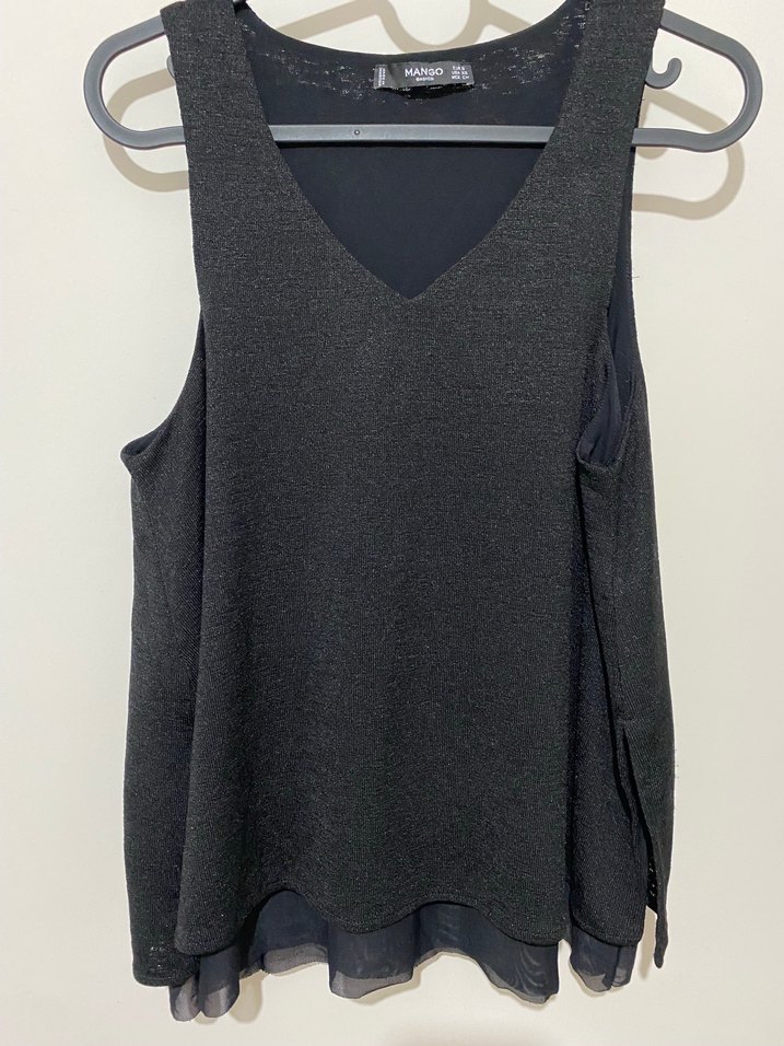 Siyah V Yaka Kolsuz Midi Triko Elbise - Görsel 2