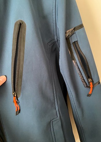 Mavi Fermuarlı erkek Spor Ceket - Görsel 3