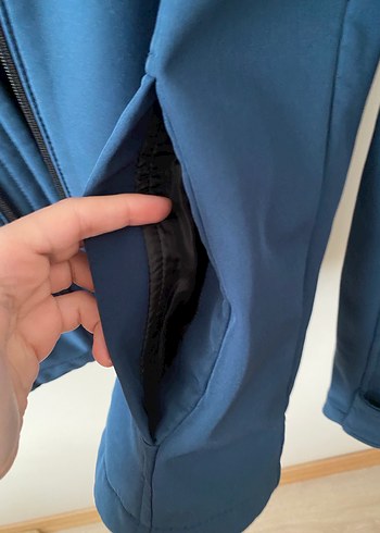 Mavi Fermuarlı erkek Spor Ceket - Görsel 4