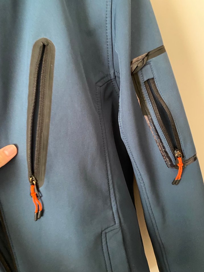 Mavi Fermuarlı erkek Spor Ceket - Görsel 3