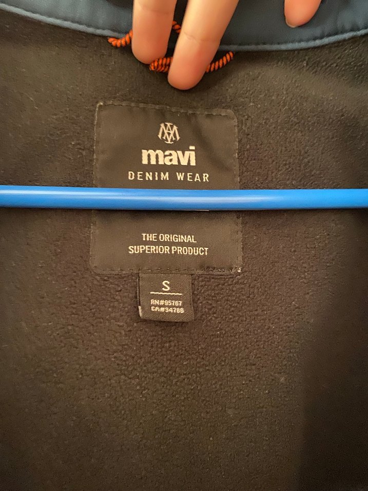 Mavi Fermuarlı erkek Spor Ceket - Görsel 2