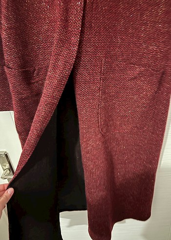 Armine bordo simli hırka kap - Görsel 5