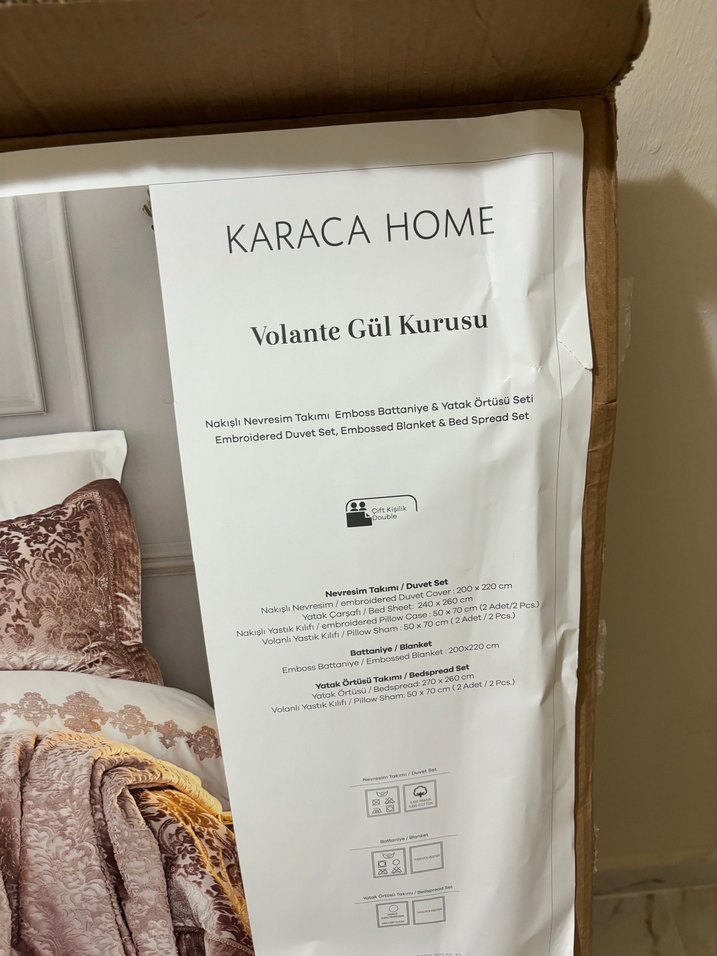 Karaca home volante yatak örtüsü 11 parça çeyiz seti - Görsel 5
