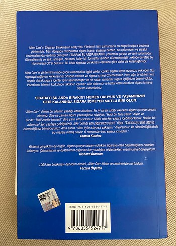 Allen Carr - Sigarayı Şu Anda Bırakın - Görsel 2