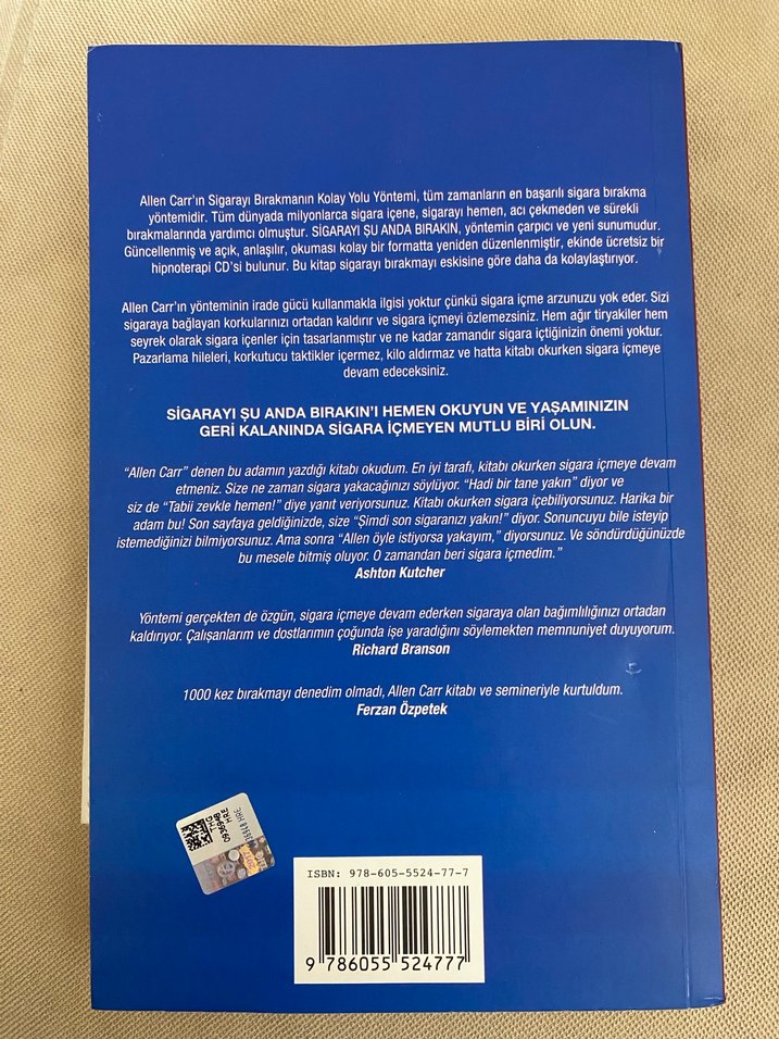 Allen Carr - Sigarayı Şu Anda Bırakın - Görsel 2