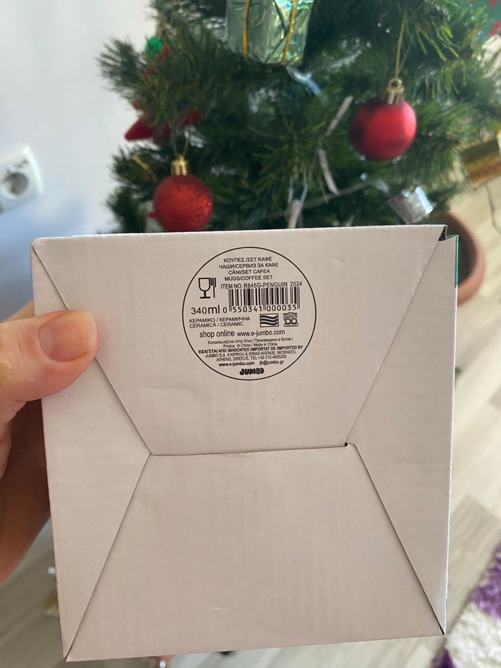 Renkli Turkuaz Penguen Desenli Kupa ve Kaşık Seti - Görsel 2