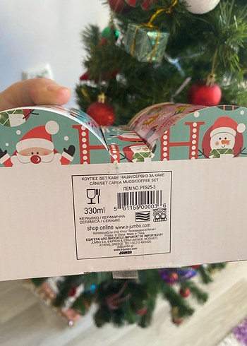 Renkli Yılbaşı Temalı 2li kupa - Görsel 4