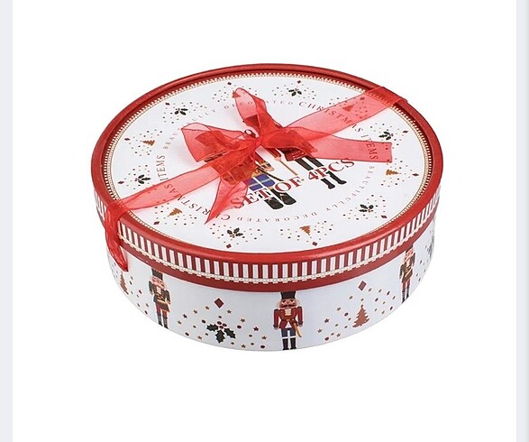 Diğer Yılbaşı temalı pasta tabağı 4 lü