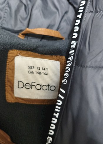 Kahverengi Kapüşonlu çocuk Kışlık Mont DeFacto 13 14 yaş - Görsel 3