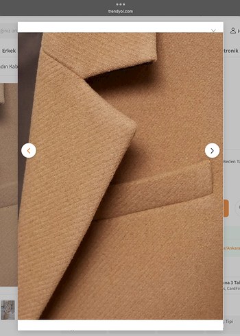 Mango Özel Dikim Yün Kaşe Palto Manto - Görsel 4