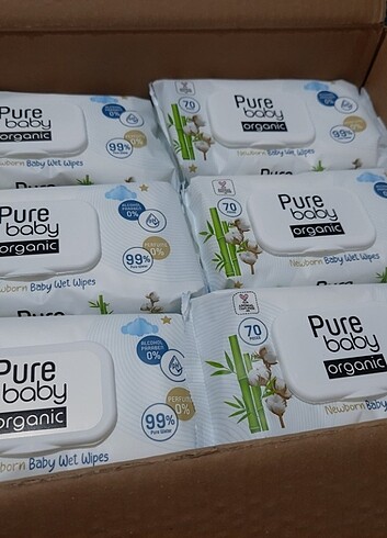 Beden PURE BABY (YENİ DOĞAN) SILAK MENDİL