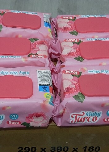 Beden Renk BABY TURCO (GÜL KokuLu) ISLAK MENDİL