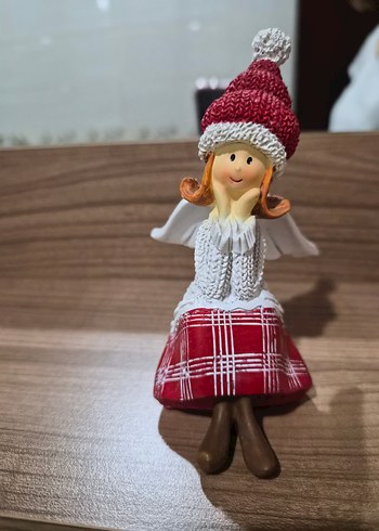 Renkli Şapkalı Beyaz Melek Biblo - Görsel 2