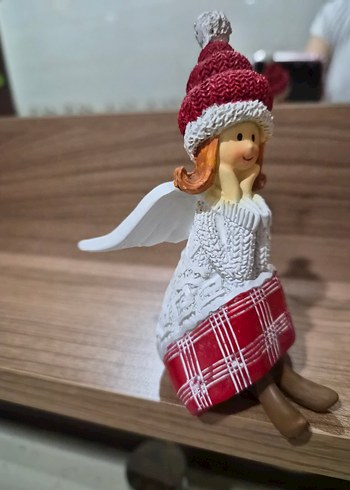 Renkli Şapkalı Beyaz Melek Biblo - Görsel 7