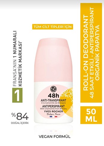 Beden Renk Yves Rocher 48 Saat Roll-On Deodorant
